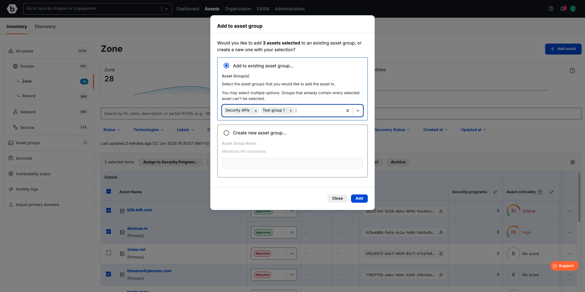 Create Asset Group