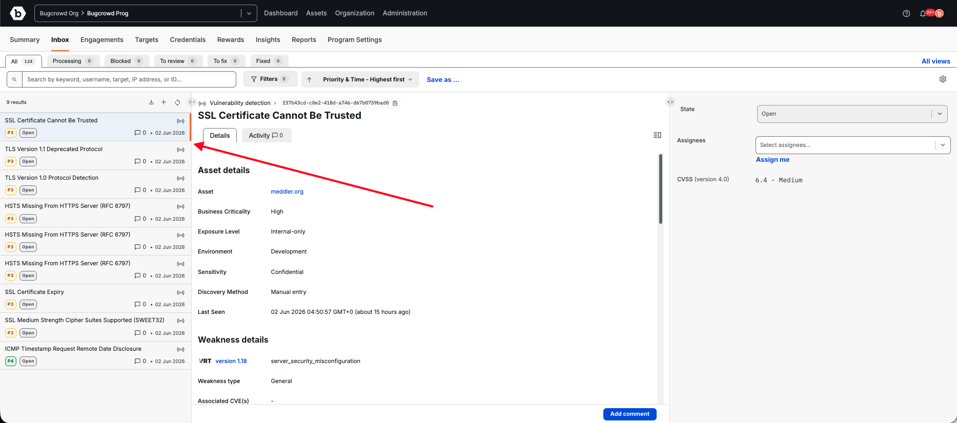 Review Vuln Detections