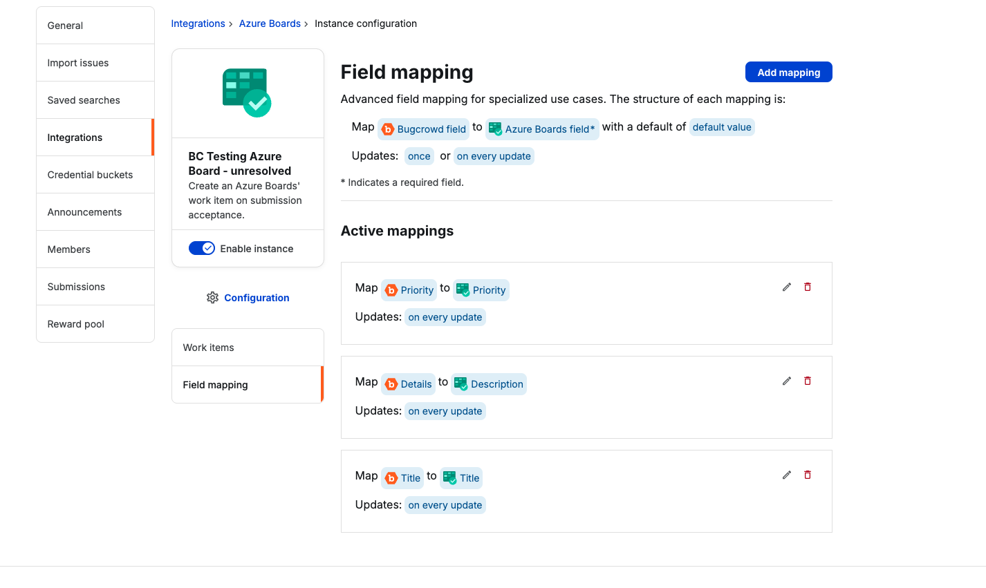 Image Placeholder - Field mapping