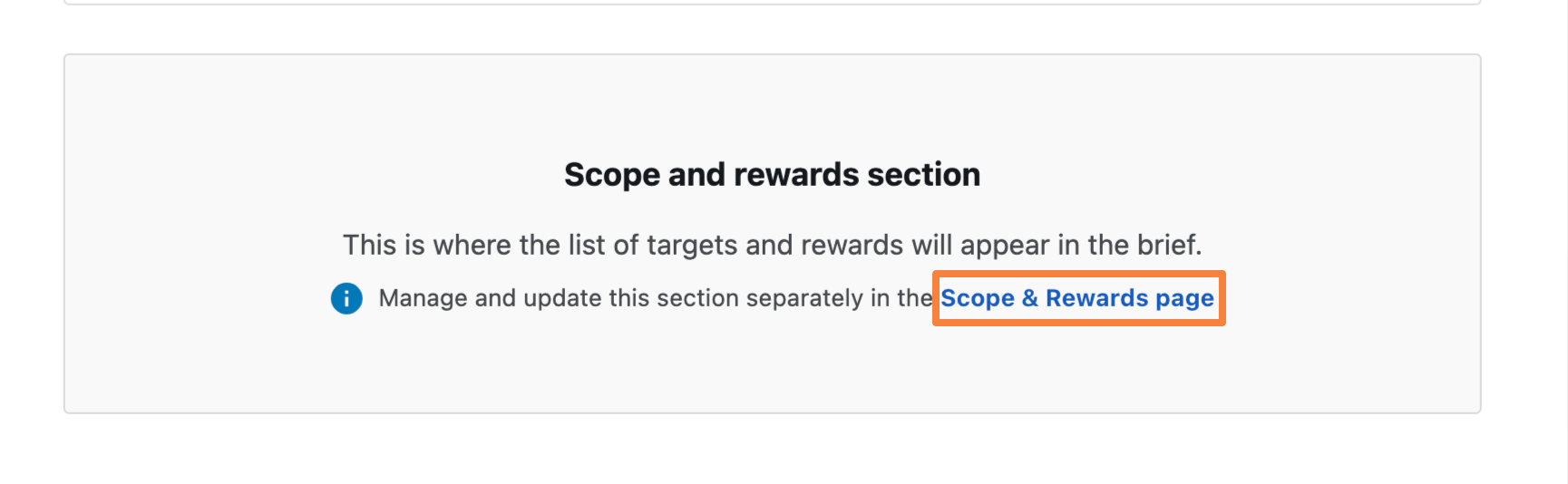 scope and rewards