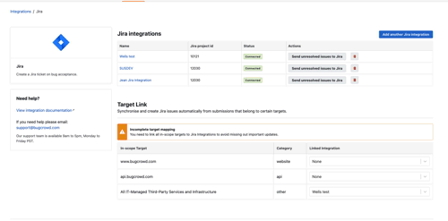 view Jira integration errors