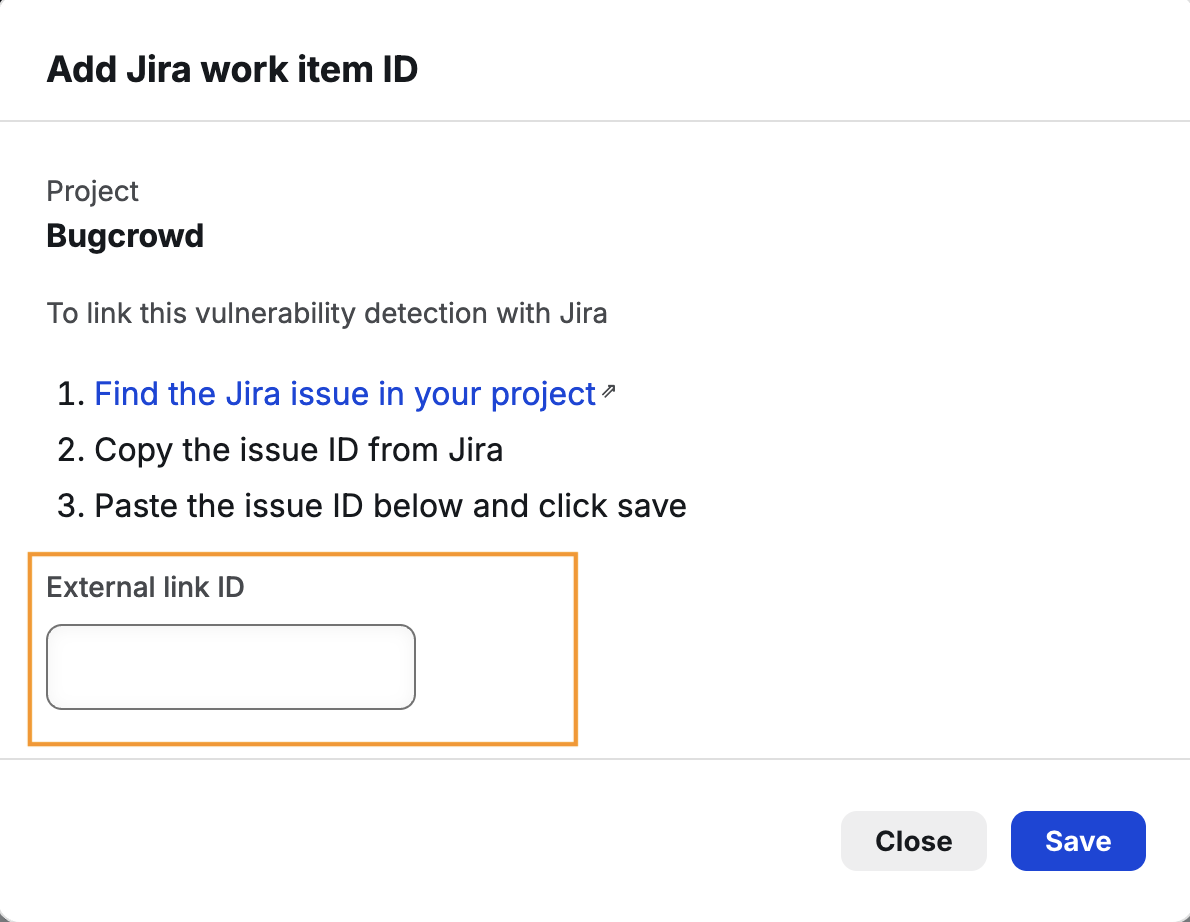 Image Placeholder - External link ID field and Save button