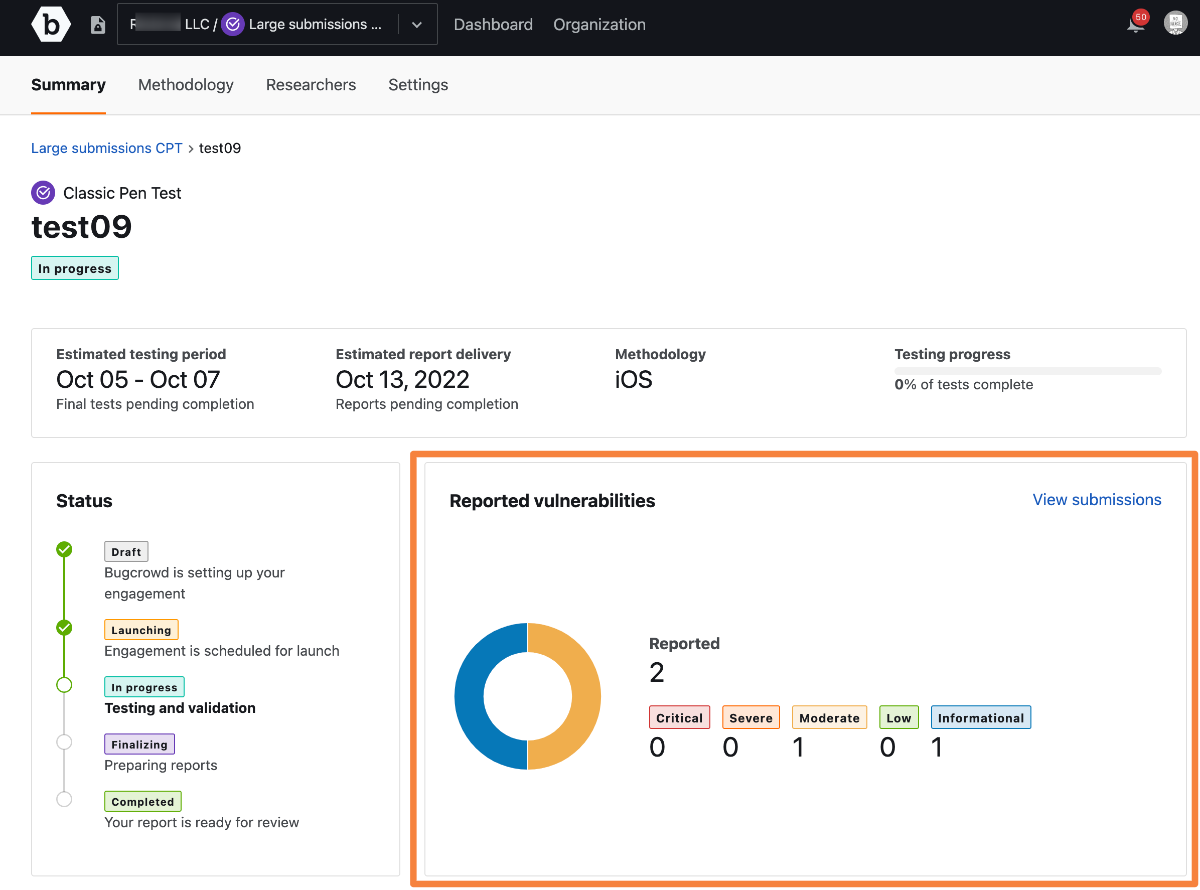 Reported vulnerabilities