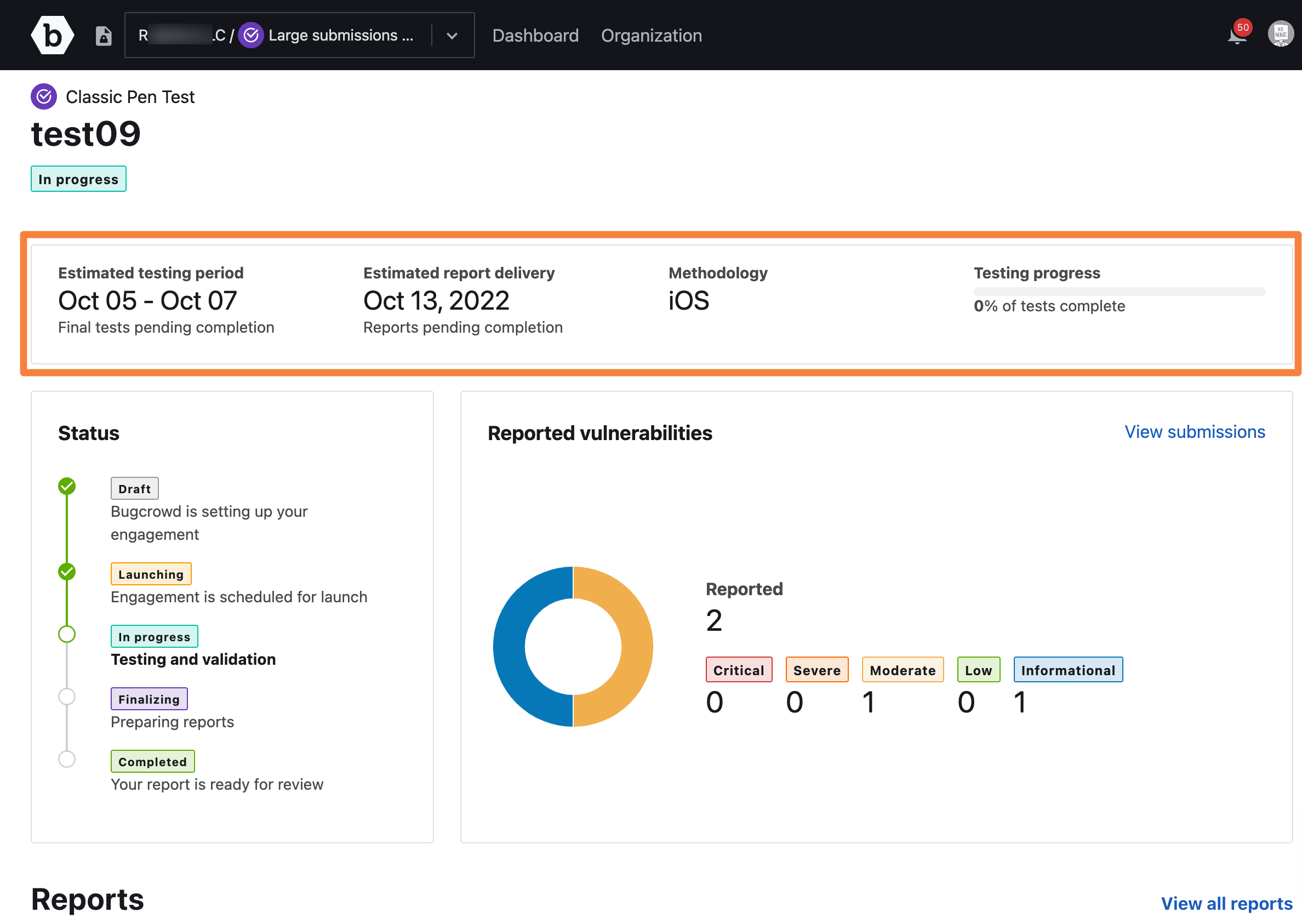 testing summary