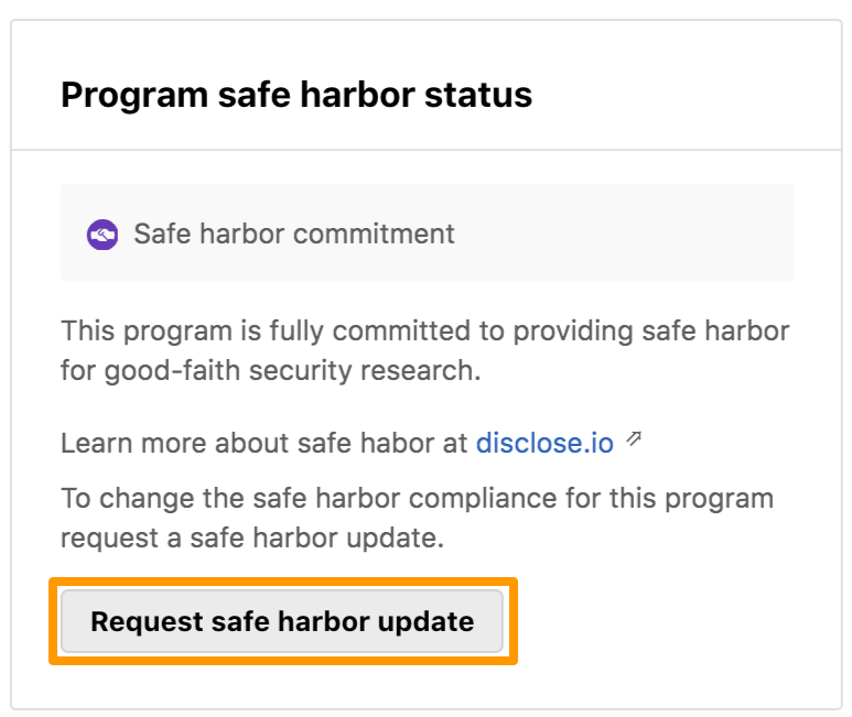 request-safe-harbor-update