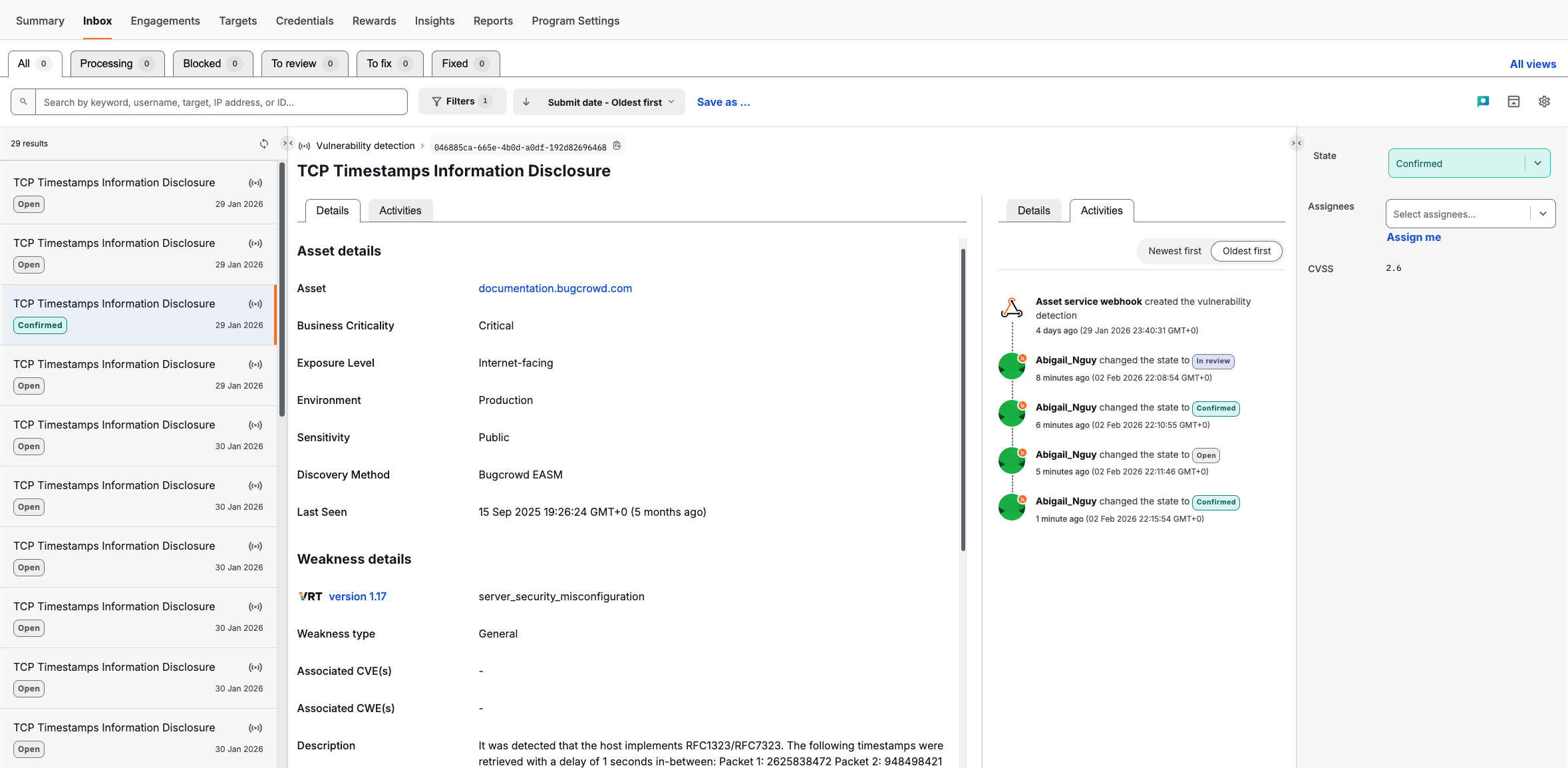 Vuln Detection Example